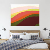 Toile Sunset Vibes Art Abstrait 206 (Insitu(Chambre))