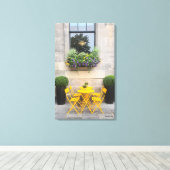 Toile Sunshine Bistro - Photographie couleur originale (Insitu (Plancher de Bois))