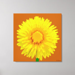 Toile "Sunshine Flower" Design d'impression.