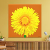Toile "Sunshine Flower" Design d'impression. (Insitu(Salon))