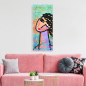 Toile Sunshine Portrait numérique Abstrait d'une femme (Insitu(Salon))