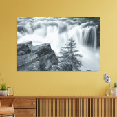 Toile Sunwapta Falls bw (Insitu(Salon))