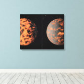 Toile Super-Earth 55 Cancri E (Insitu (Plancher de Bois))