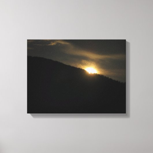 Toile Super Moon sur Washington Mountain (Recto)