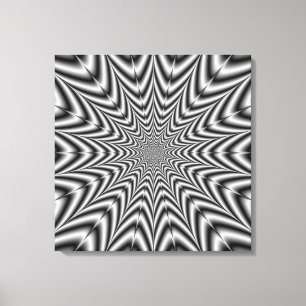 Toile Super Nova en noir et blanc