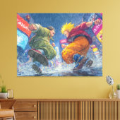 Toile Super Saiyan Goku Epic Rain Fight (Insitu(Salon))