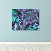 Toile Super Trippy Funky Psychedelic Fractal Art (Insitu (Plancher de Bois))