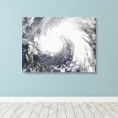 Toile Super typhon Megi (Insitu (Plancher de Bois))