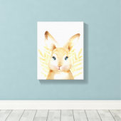 Toile Superbe Bunny Jaune Bois Bois Décor De La Salle (Insitu (Plancher de Bois))