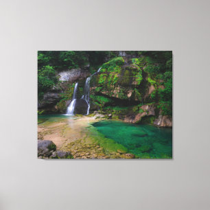 Toile Superbe cascade Virje, Slovénie Poster