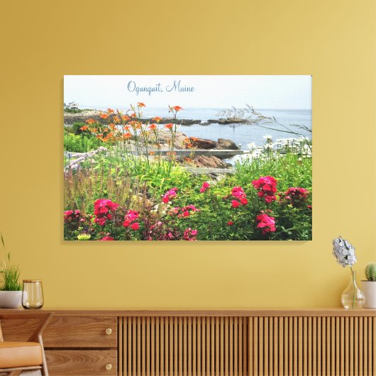 Toile Superbe Côte Jardin Océan Ogunquit, ME (Insitu(Salon))