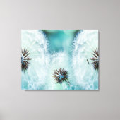 Toile Superbe Fleur de Puffy Blanc (Recto)