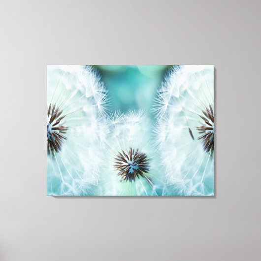 Toile Superbe Fleur de Puffy Blanc (Recto)