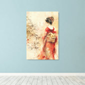 Toile Superbe Geisha Standing (Insitu (Plancher de Bois))