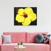 Toile Superbe Hibiscus Rose chinois Fleur floraison (Insitu(Salon))