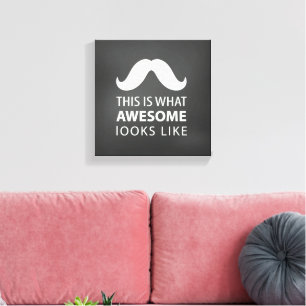 Toile Superbe Moustache