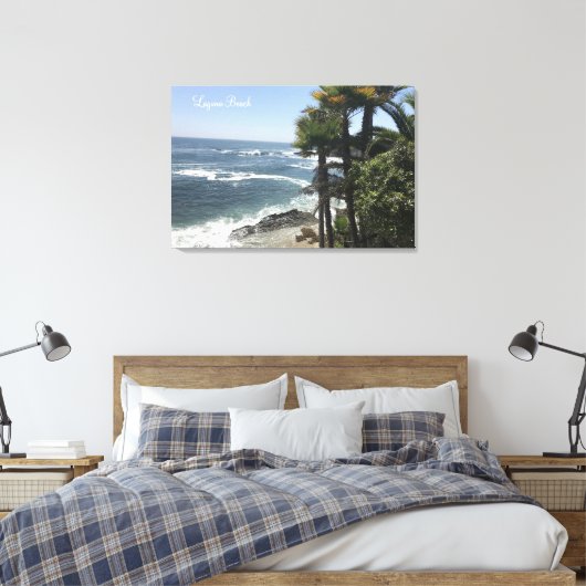 Toile Superbe plage de la côte Ocean Laguna Beach, CA (Insitu(Chambre))