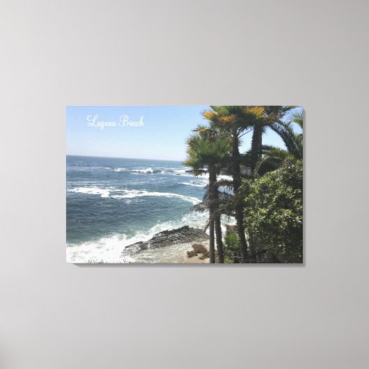 Toile Superbe plage de la côte Ocean Laguna Beach, CA (Recto)