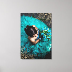 Toile Superbe superposition de photos florales Ajouter v