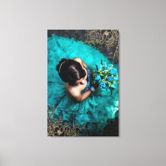 Toile Superbe superposition de photos florales Ajouter v (Recto)