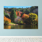 Toile Superbes couleurs et réflexions d'automne (Insitu (Plancher de Bois))