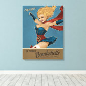 Toile Supergirl Bombshell (Insitu (Plancher de Bois))