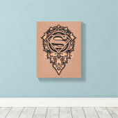 Toile Supergirl Mandala Graphic (Insitu (Plancher de Bois))