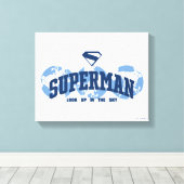 Toile Superman dans le monde (Insitu (Plancher de Bois))