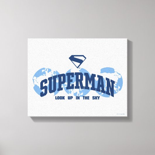 Toile Superman dans le monde (Recto)