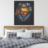 Toile Superman | Esquisse de révélation de la poitrine c (Insitu(Chambre))