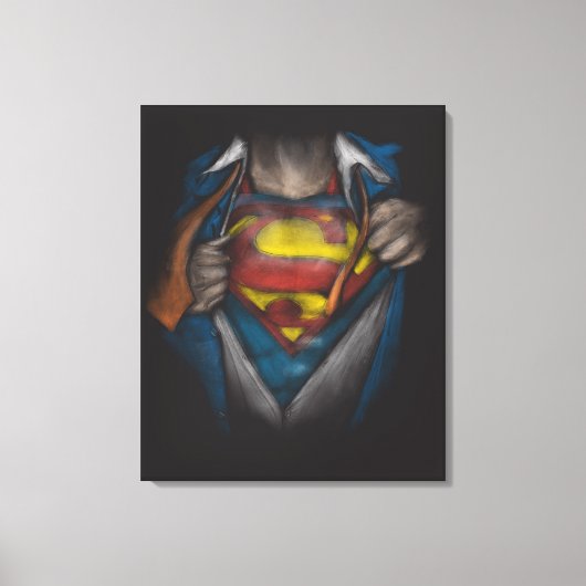 Toile Superman | Esquisse de révélation de la poitrine c (Recto)