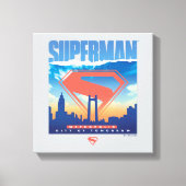 Toile Superman Metropolis Skyline (Recto)