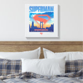 Toile Superman Metropolis Skyline (Insitu(Chambre))