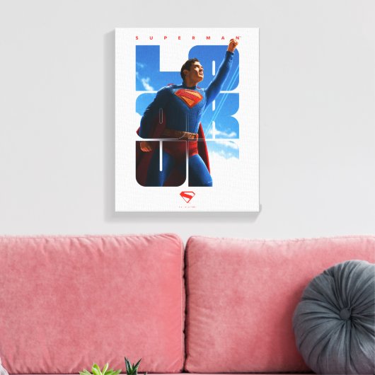 Toile Superman regarde Pose (Insitu(Salon))