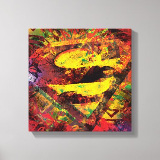 Toile Superman S-Shield | Logo Grunge (Recto)