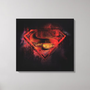 Toile Superman S-Shield   Logo peint