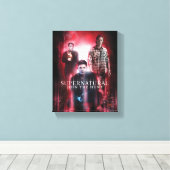 Toile Supernatural Crowley, Dean et Sam (Insitu (Plancher de Bois))