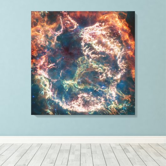 Toile Supernova Resnant Cassiopée A. (Insitu (Plancher de Bois))