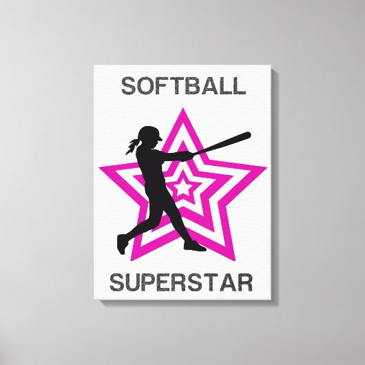 Toile Superstar du softball féminin (Recto)