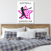 Toile Superstar du softball féminin (Insitu(Chambre))