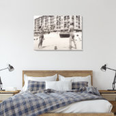 Toile Sur la plage de Cannes en 1935 (Insitu(Chambre))