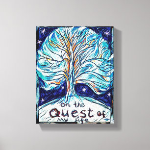 Toile Sur la quête de ma vie, arbre de vie