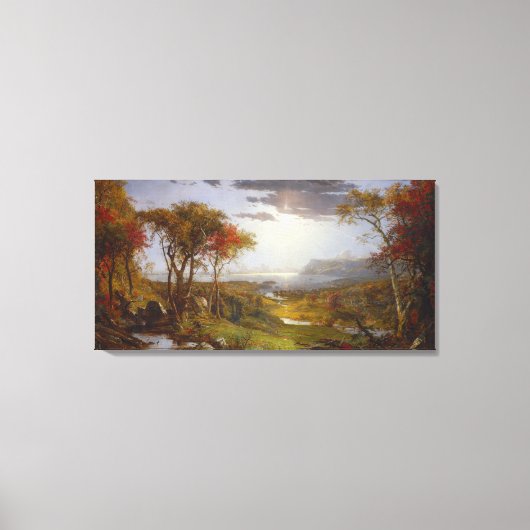 Toile Sur la rivière Hudson, 1860 (huile sur toile) (Recto)