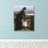 Toile Sur le balcon par Berthe Morisot (Insitu (Plancher de Bois))