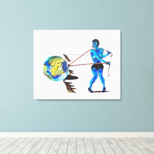 Toile Sur le bord (Insitu (Plancher de Bois))