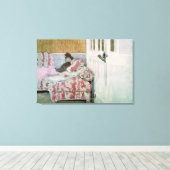 Toile Sur le canapé, ou la White Room (Insitu (Plancher de Bois))