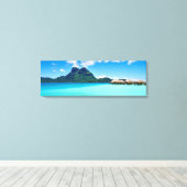 Toile Sur les bungalows d'eau à Bora Bora (Insitu (Plancher de Bois))