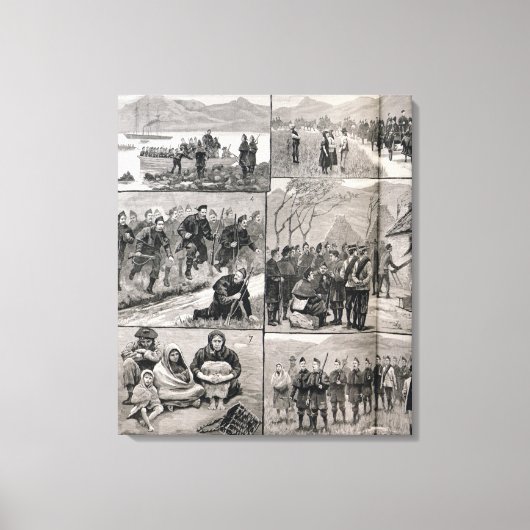 Toile Sur l'obligation d'expulsion en Irlande (Recto)