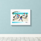 Toile sur n'importe quelle plage des Caraïbes (Insitu (Plancher de Bois))