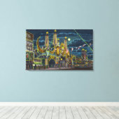 Toile Surf Avenue Vue sur Luna Park Entrée à (Insitu (Plancher de Bois))